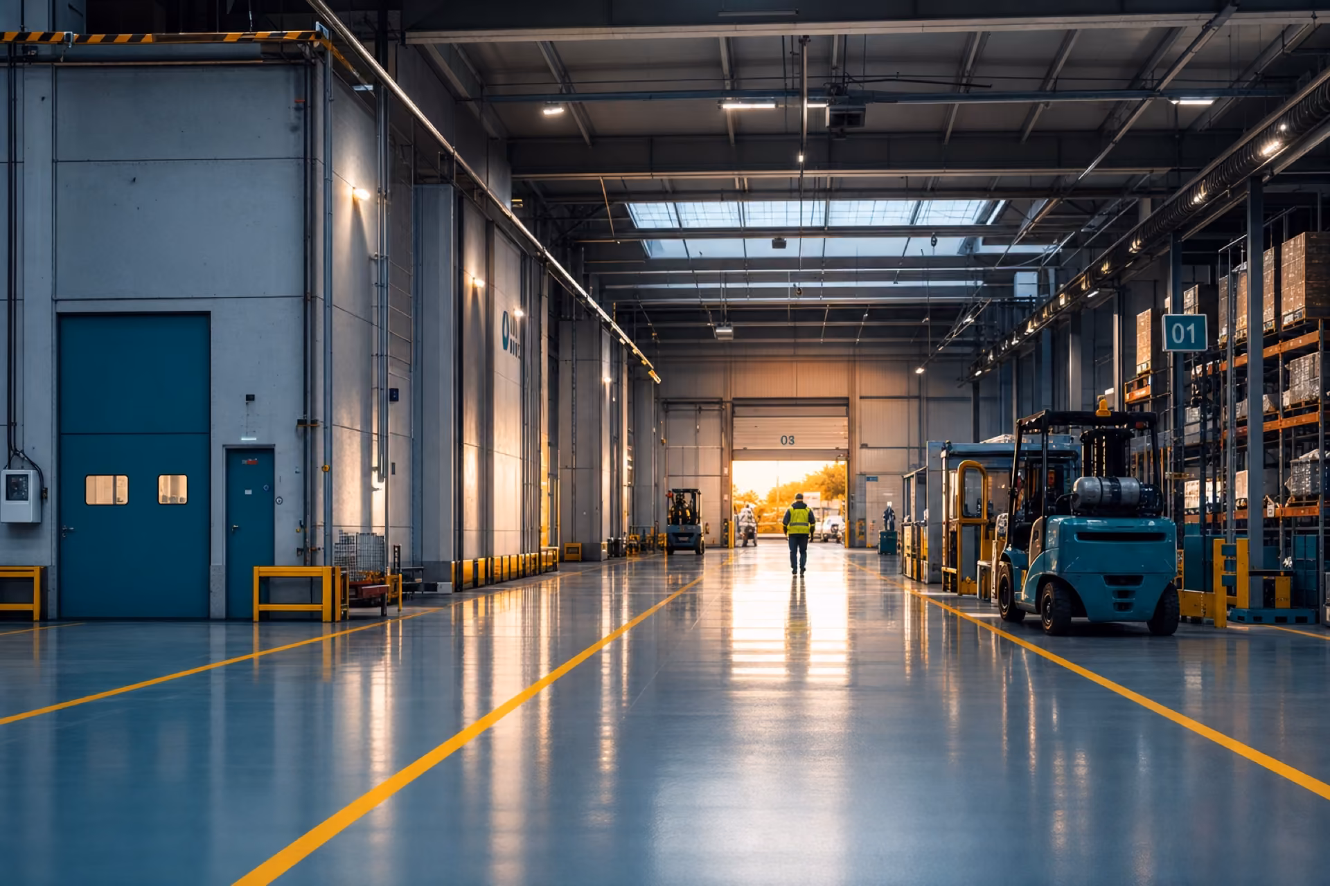 Pavimentazione industriale in resina realizzata da PEBA RESIN