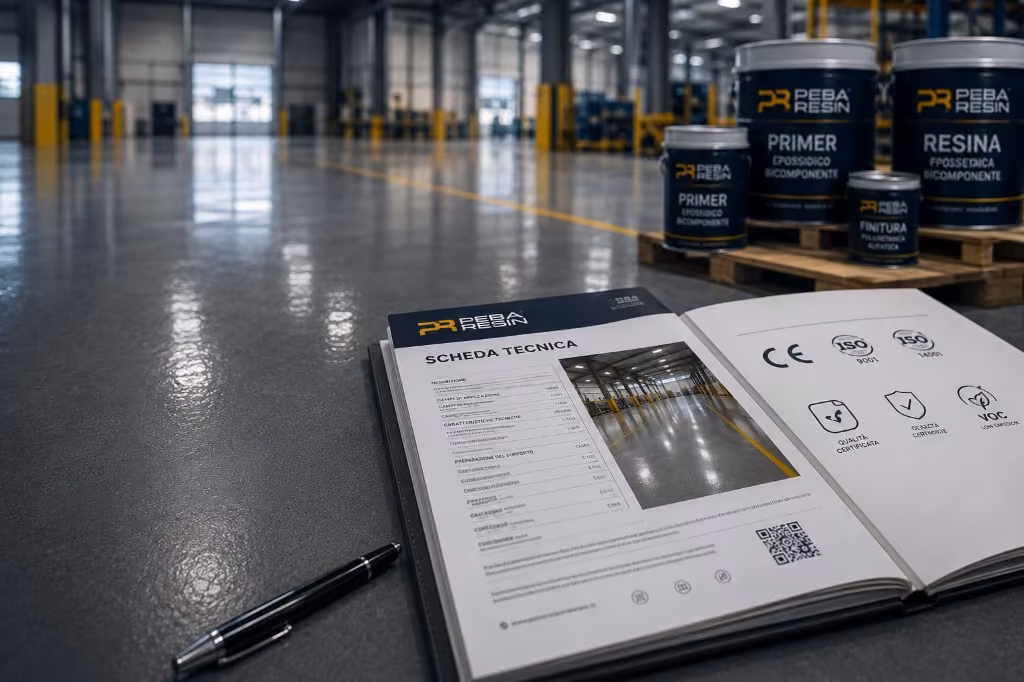 Prodotti certificati PEBA RESIN con scheda tecnica e certificazioni ISO